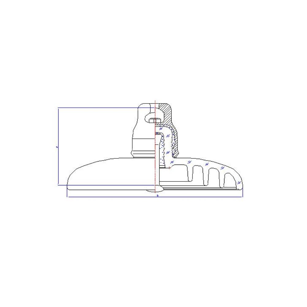 AISLADOR DE VIDRIO TIPO SUSPENSION 120KN 320/146/490MM U120B/146 PROCEDENCIA CHINA2