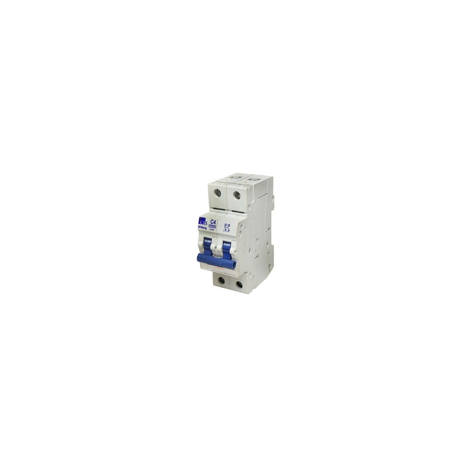 INTERRUPTOR TERMOMAGNETICO 2X4A 10KA 240/415V TIPO C DIN CSMBS2C4 CONTROL SWITCHGEAR1