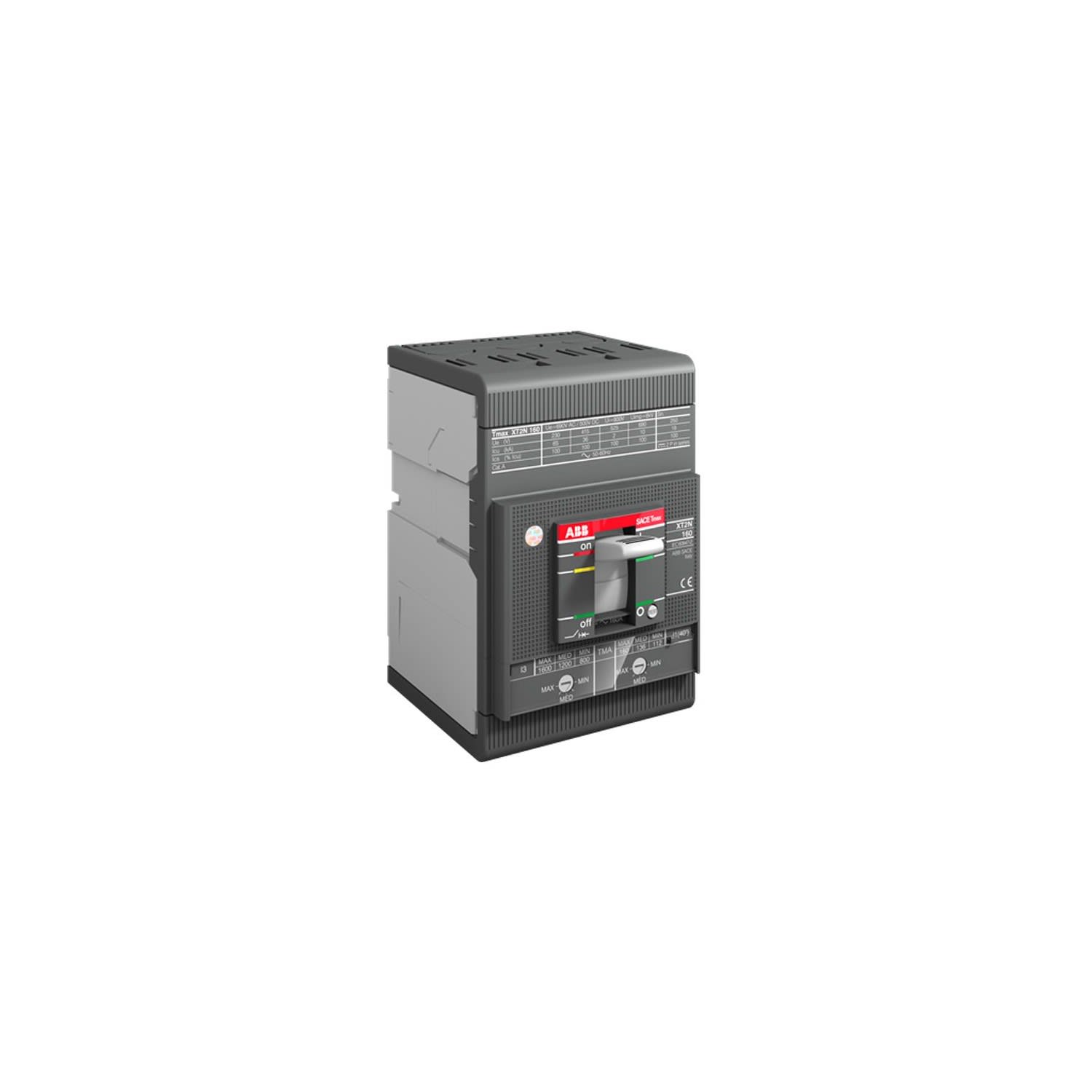 INTERRUPTOR TERMOMAGNETICO REGULABLE 3X70-100A (690V) 100/65KA 230/440V 1SDA067602R1 ABB