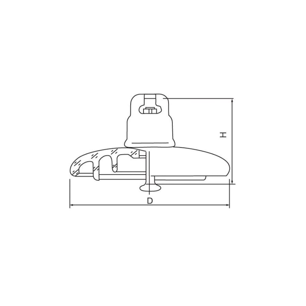 AISLADOR DE VIDRIO TIPO SUSPENSION 210KN 320/155/550MM U210BP/155H PROCEDENCIA CHINA2