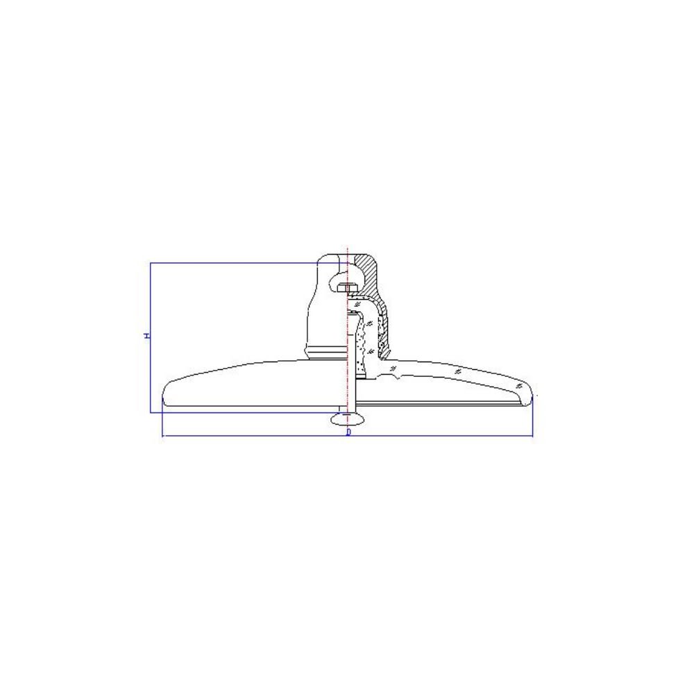 AISLADOR DE VIDRIO TIPO SUSPENSION 100KN 380/146/365MM U100BP/127M PROCEDENCIA CHINA2