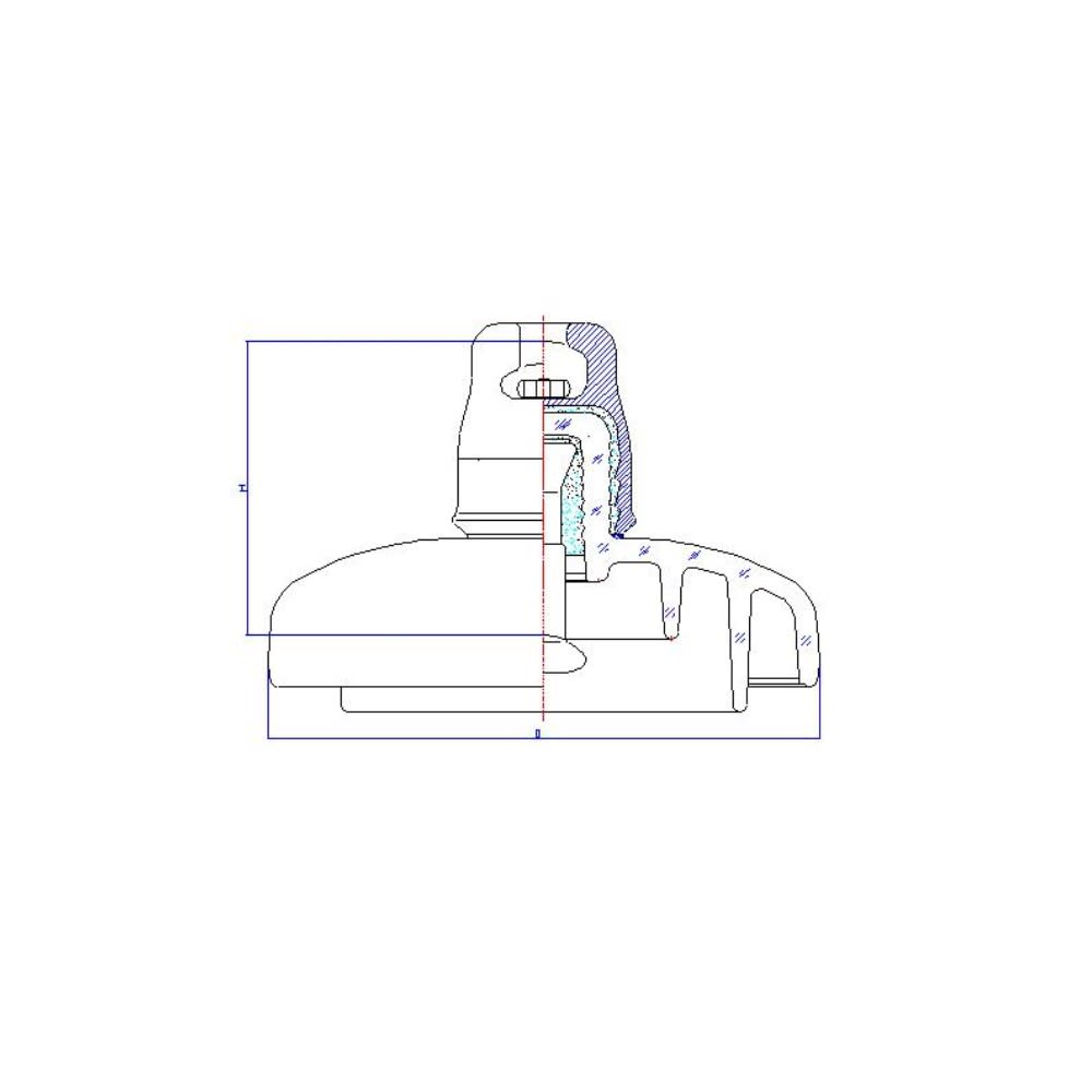 AISLADOR DE VIDRIO TIPO SUSPENSION 240KN 420/170/380MM U120BP/170M PROCEDENCIA CHINA1