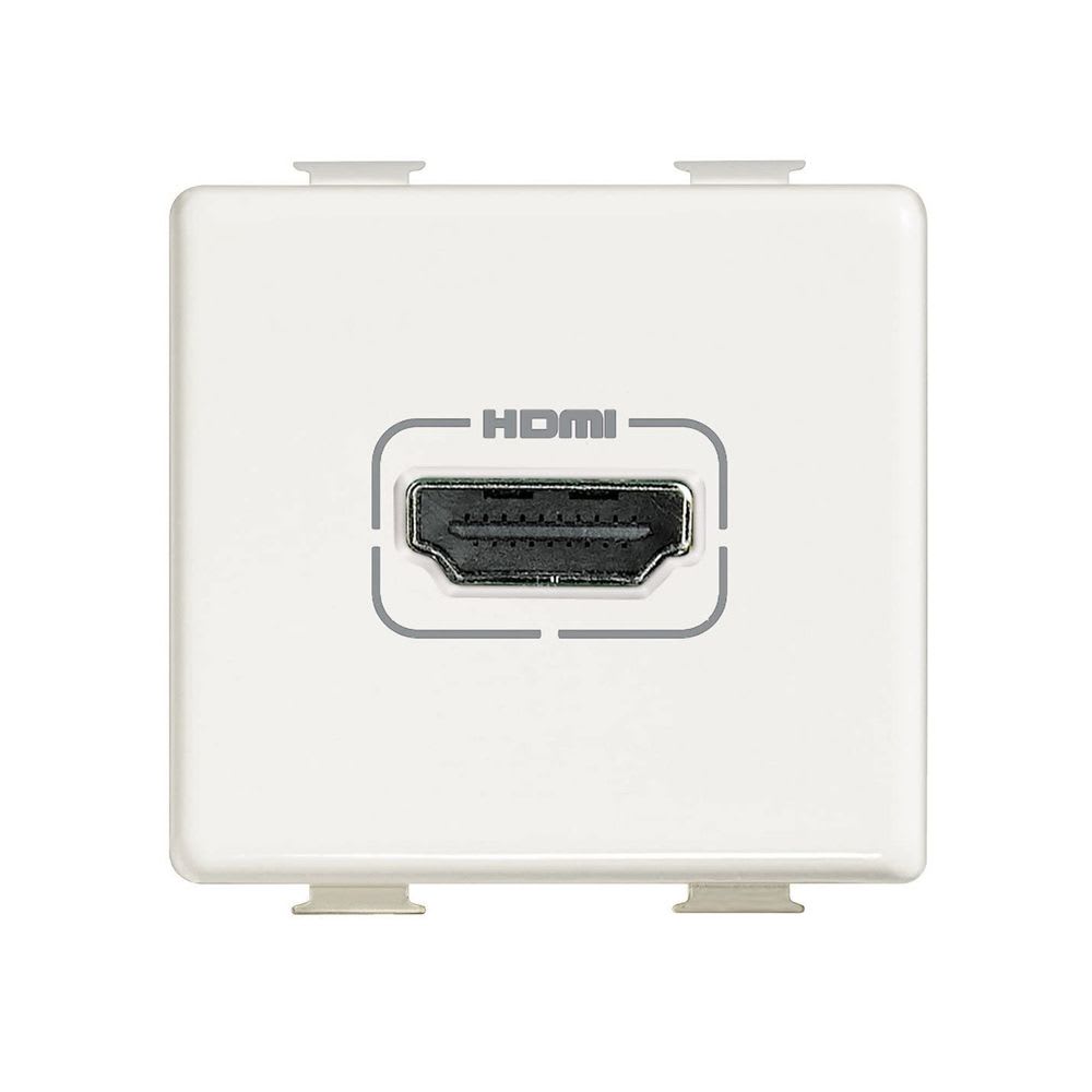 TOMA DE VIDEO HDMI 2 MODULOS BLANCO MATIX AM4284 BTICINO