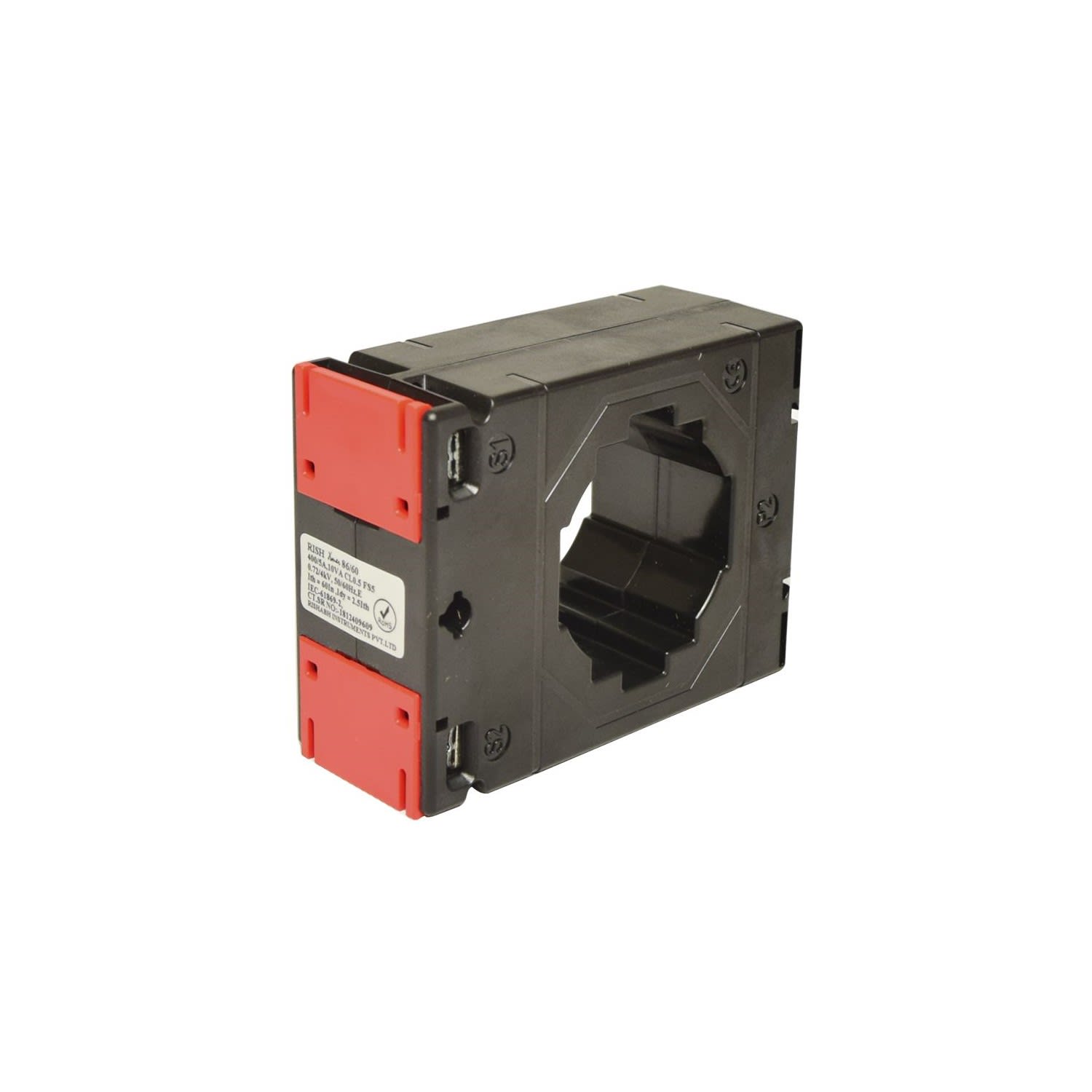 TRANSFORMADOR DE CORRIENTE PARA BARRA PASANTE 150/5A 30X10MM 5VA RISHXMER 50/30(50) RISHABH