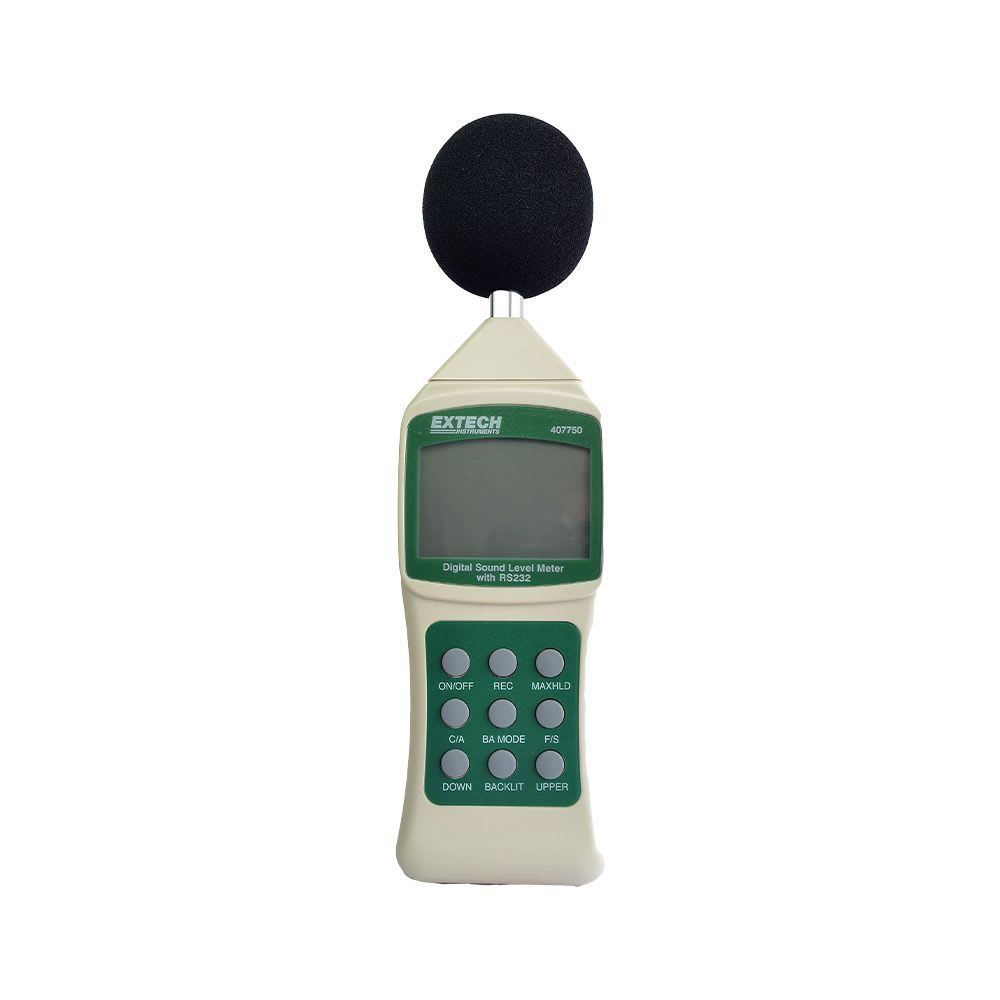 DECIBELIMETRO 30-130DB PONDERACION A-C 0.1DB RESOLUCION RS-232 407750 EXTECH