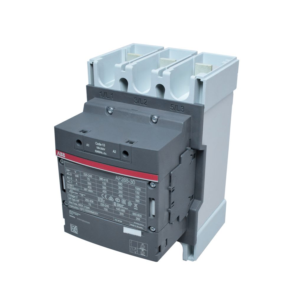 CONTACTOR 265A(AC3) 400A(AC1) 690V 3P S/CONTACTOS 100-250VAC/DC 1SFL547002R1300 ABB