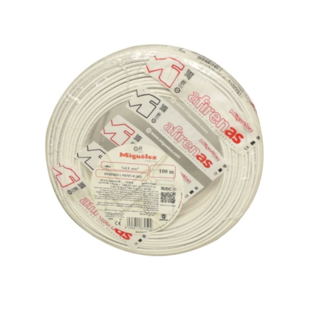 CABLE H07Z1-K 16MM2 450/750V LIBRE DE HALOGENO BLANCO CLASE 5XROLLO 84105 MIGUELEZ