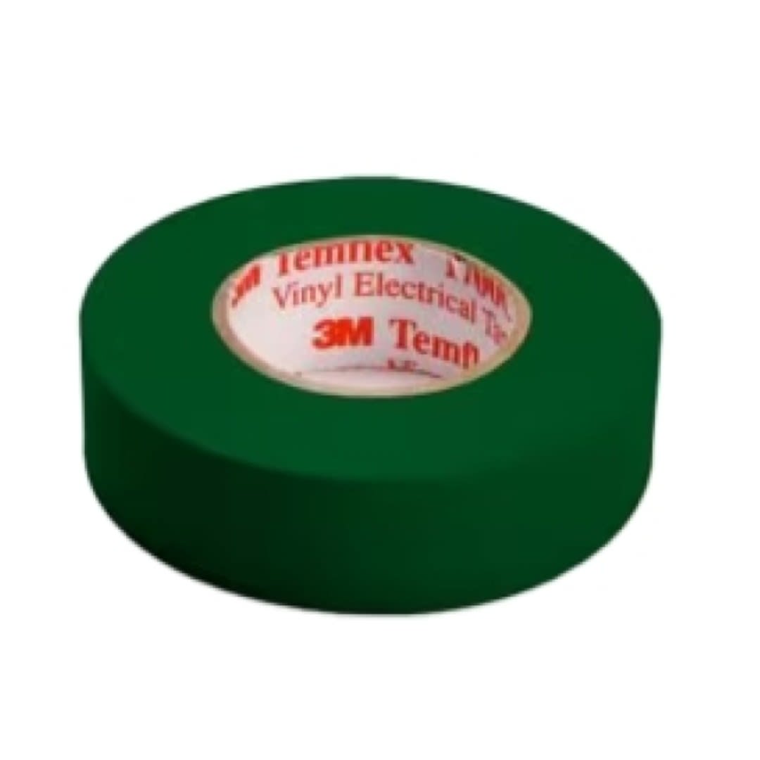 CINTA AISLANTE VINILICA TEMFLEX 1700 3/4''X18M COLOR VERDE XA009205627 3M PERU1
