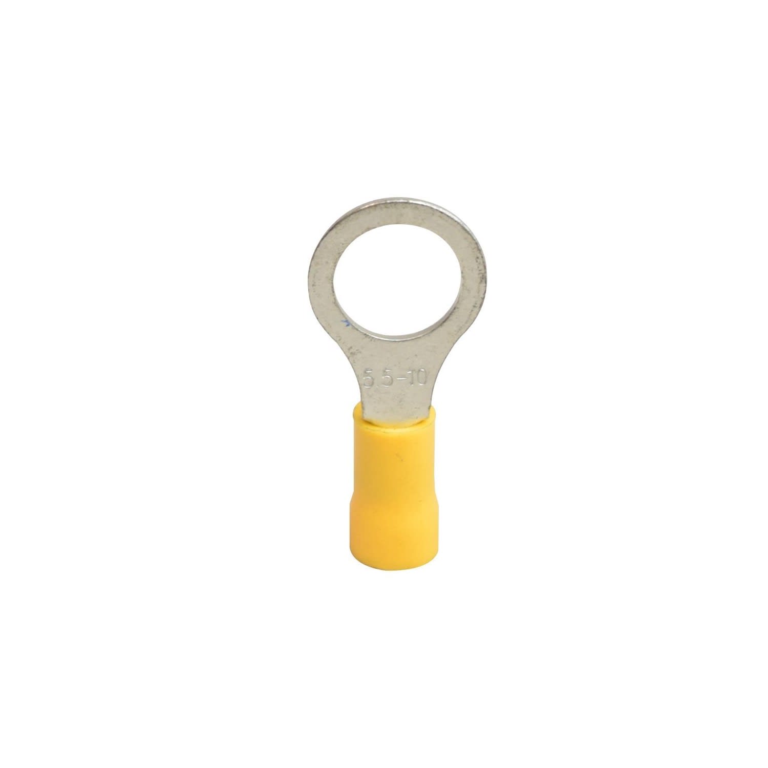 TERMINAL ANILLO AISLADO 10-12AWG 5/16¨ AMARILLO X100UND SM0001 KCL1