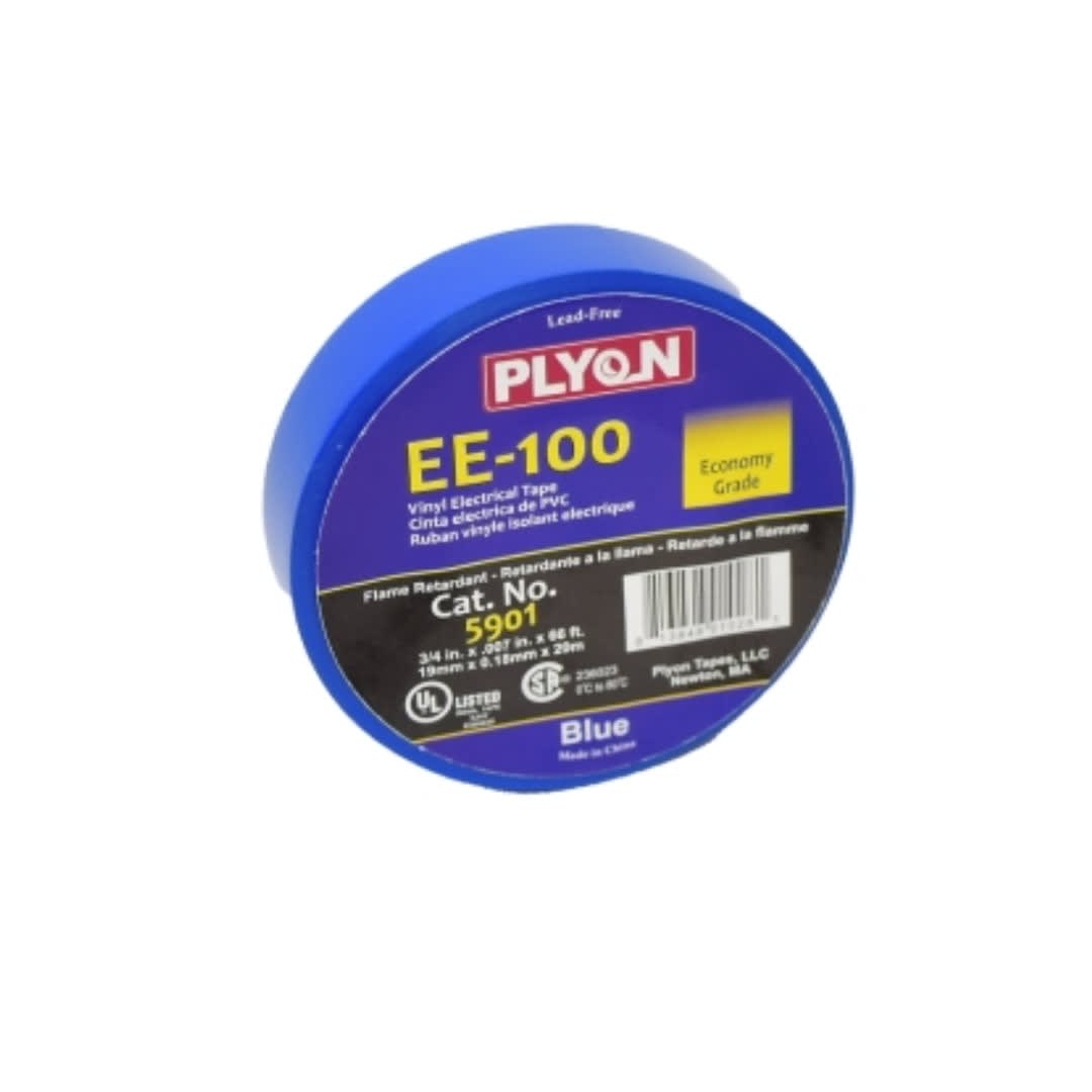 CINTA AISLANTE VINILICA EE-100 3/4X20MTS AZUL 5901 PLYON