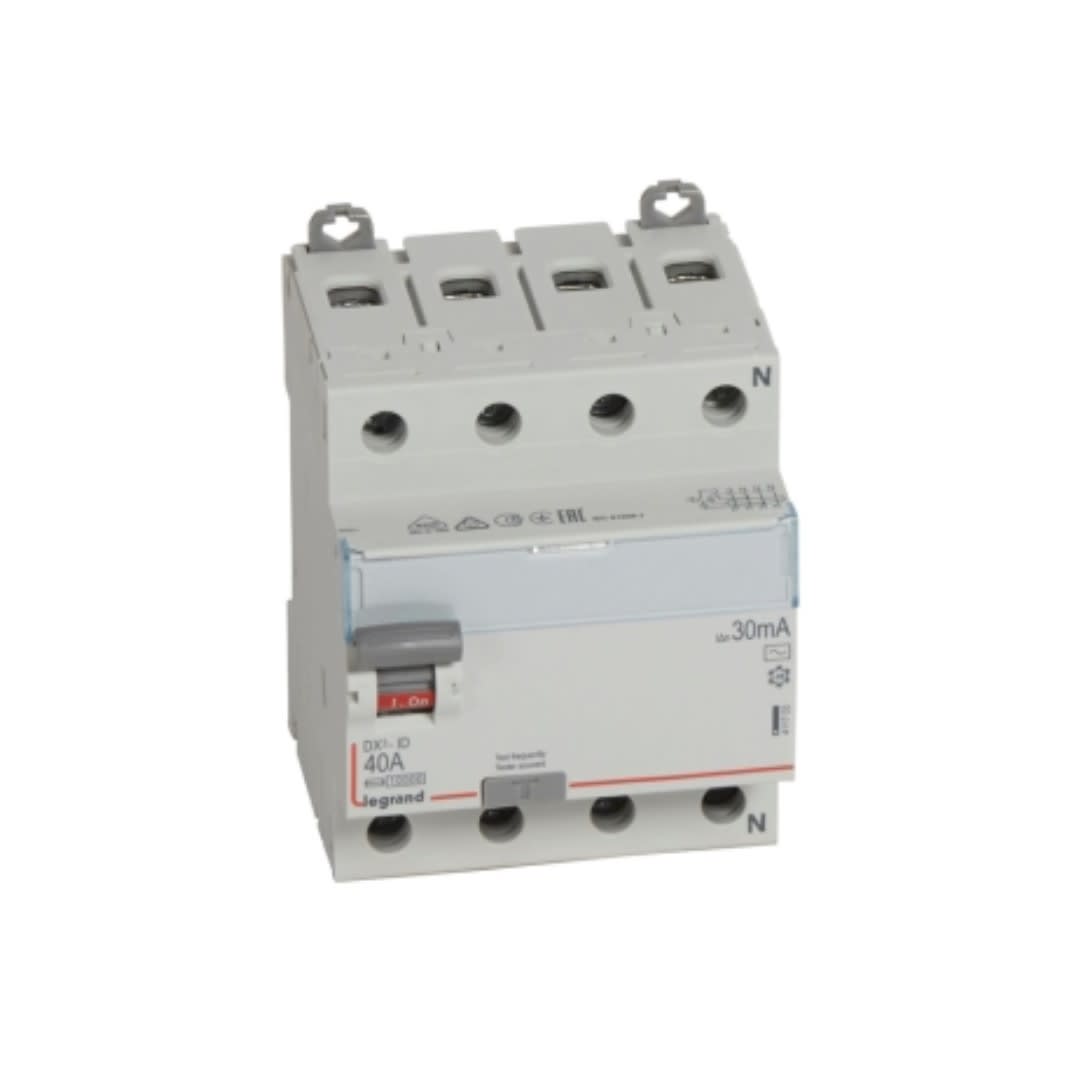 INTERRUPTOR DIFERENCIAL 4X40A 30MA 230VAC DIN 411703 LEGRAND
