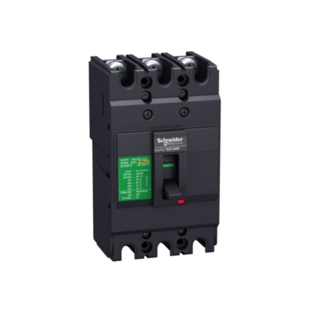 INTERRUPTOR TERMOMAGNETICO FIJO 3X50A 25/18/10KA 220/380/440V EZC100 EZC100N3050 SCHNEIDER ELECTRIC1