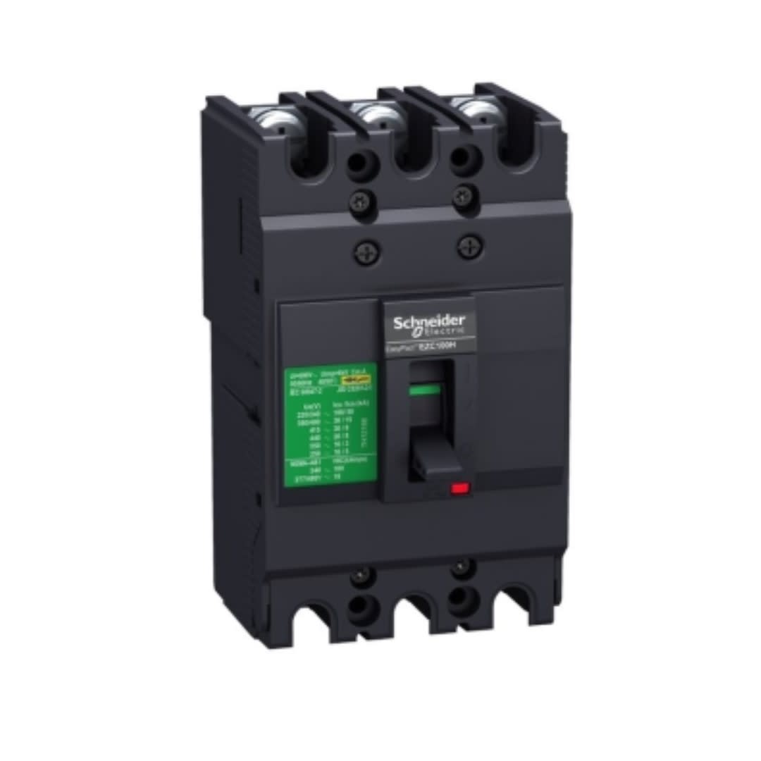 INTERRUPTOR TERMOMAGNETICO FIJO 3X60A 25/18/10KA 240/380/440V EZC100 EZC100N3060 SCHNEIDER ELECTRIC