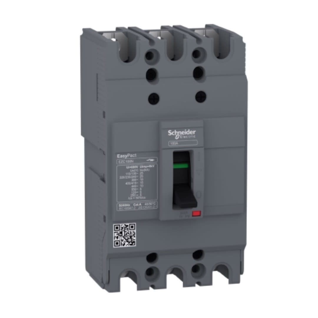 INTERRUPTOR TERMOMAGNETICO FIJO 3X60A 25/18/10KA 240/380/440V EZC100 EZC100N3060 SCHNEIDER ELECTRIC2