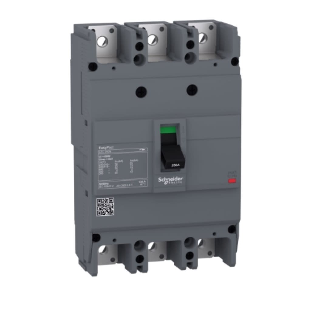 INTERRUPTOR TERMOMAGNETICO FIJO 3X150A 50/25/20KA 240/380/440V EZC250N3150 SCHNEIDER ELECTRIC2