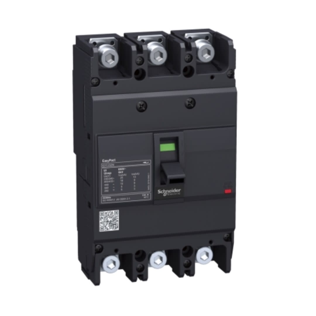 INTERRUPTOR TERMOMAGNETICO FIJO 3X250A 50/25/20KA 240/380/440V EZC250N3250 SCHNEIDER ELECTRIC1