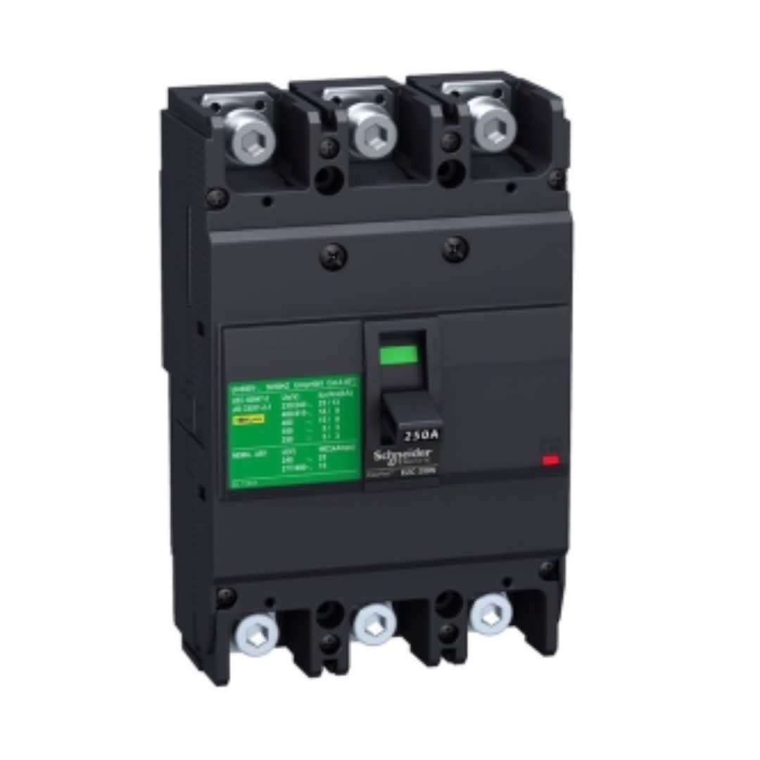 INTERRUPTOR TERMOMAGNETICO FIJO 3X200A 25/18/10KA 240/380/440V EZC250 EZC250N3200 SCHNEIDER ELECTRIC