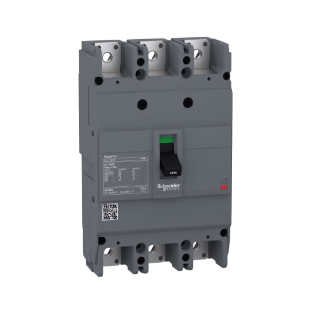 INTERRUPTOR TERMOMAGNETICO FIJO 3X125A 50/25/20KA 220/380/440V EZC250N3125 SCHNEIDER ELECTRIC2