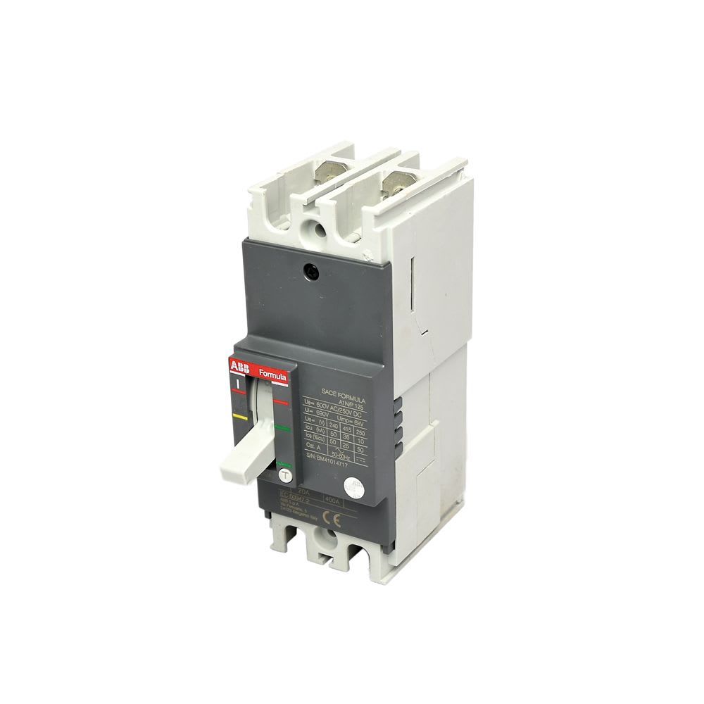 INTERRUPTOR TERMOMAGNETICO FIJO 2X20A 50/25KA 220/440V UE6 1SDA069552R1 ABB