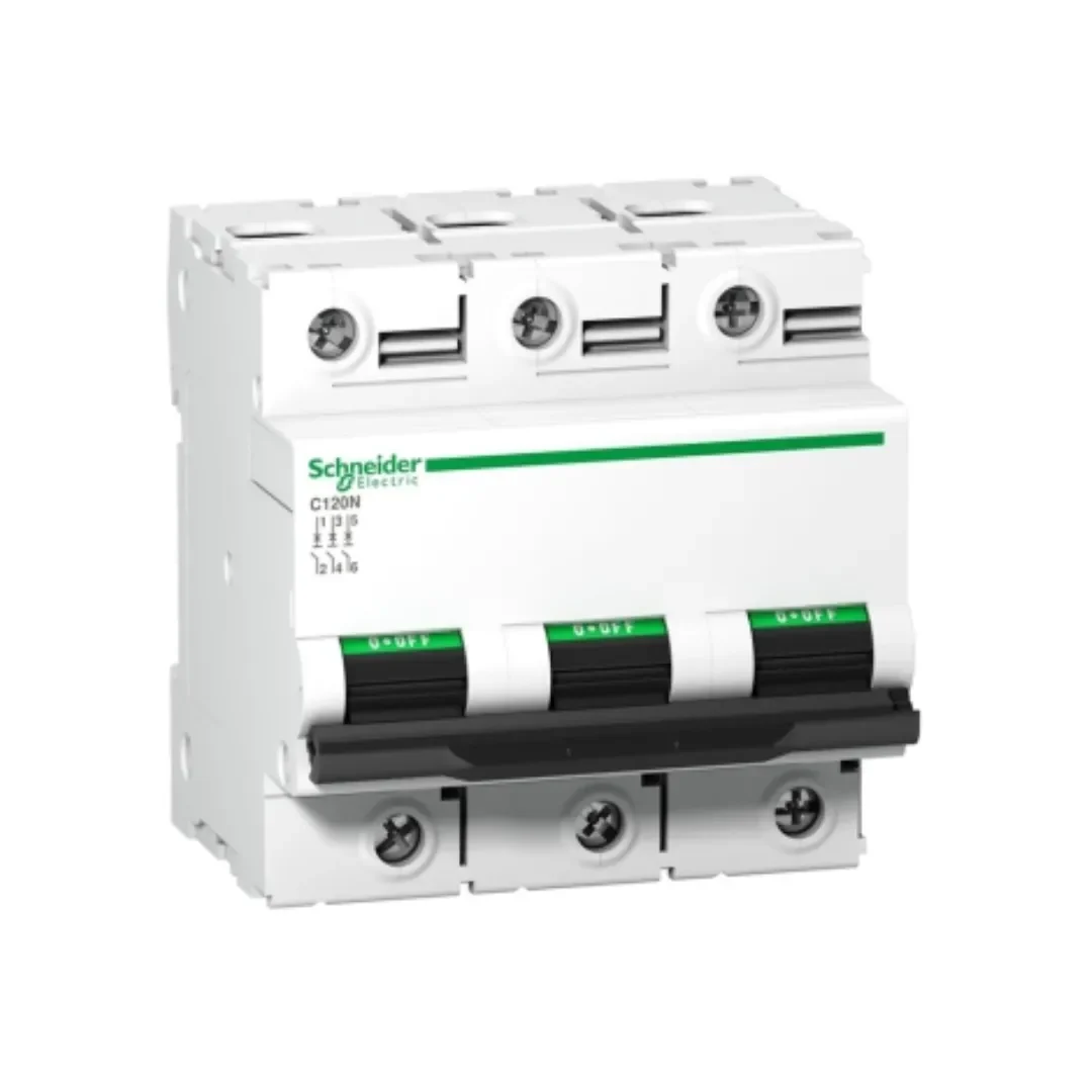 INTERRUPTOR TERMOMAGNETICO 3X125A 20/10/6KA 240/400/440VC IC120N DIN A9N18369 SCHNEIDER ELECTRIC1