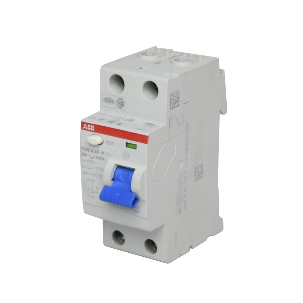 INTERRUPTOR DIFERENCIAL SUPERINMUNIZADO 2X25A 30MA A APR 2CSF202401R1250 ABB1
