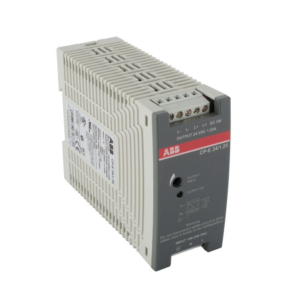 FUENTE DE ALIMENTACION 100-240VAC SALIDA 24VCD 1.25A 1SVR427031R0000 ABB