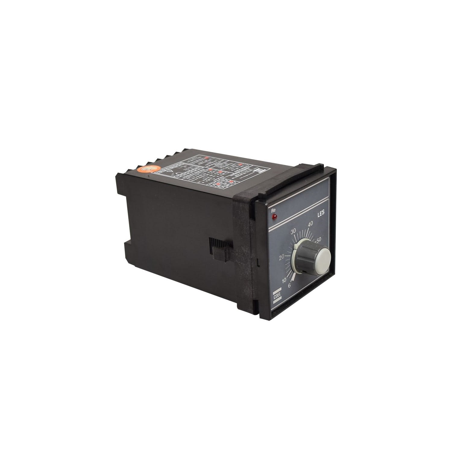 TEMPORIZADOR ELECTRONICO RETARDO ENERGIZACION 6-60S 110/220VAC RELE INS 72X72MM LES COEL