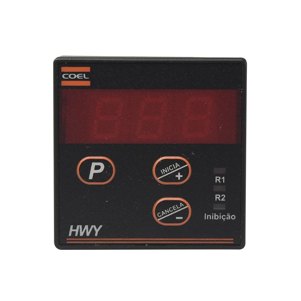 TEMPORIZADOR DIGITAL SEG/MIN/HR 100-220VAC 48X48MM 60HZ HWY 220VCA COEL2