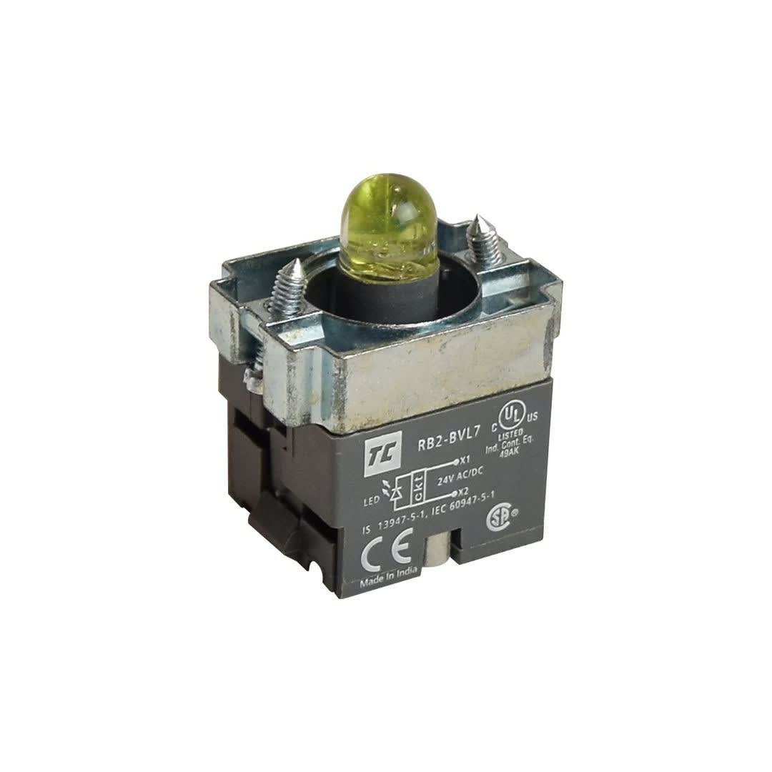 CUERPO DE LUZ PILOTO 22MM 24VAC/DC C/LEDS VERDE RB2-BVL73 TC1