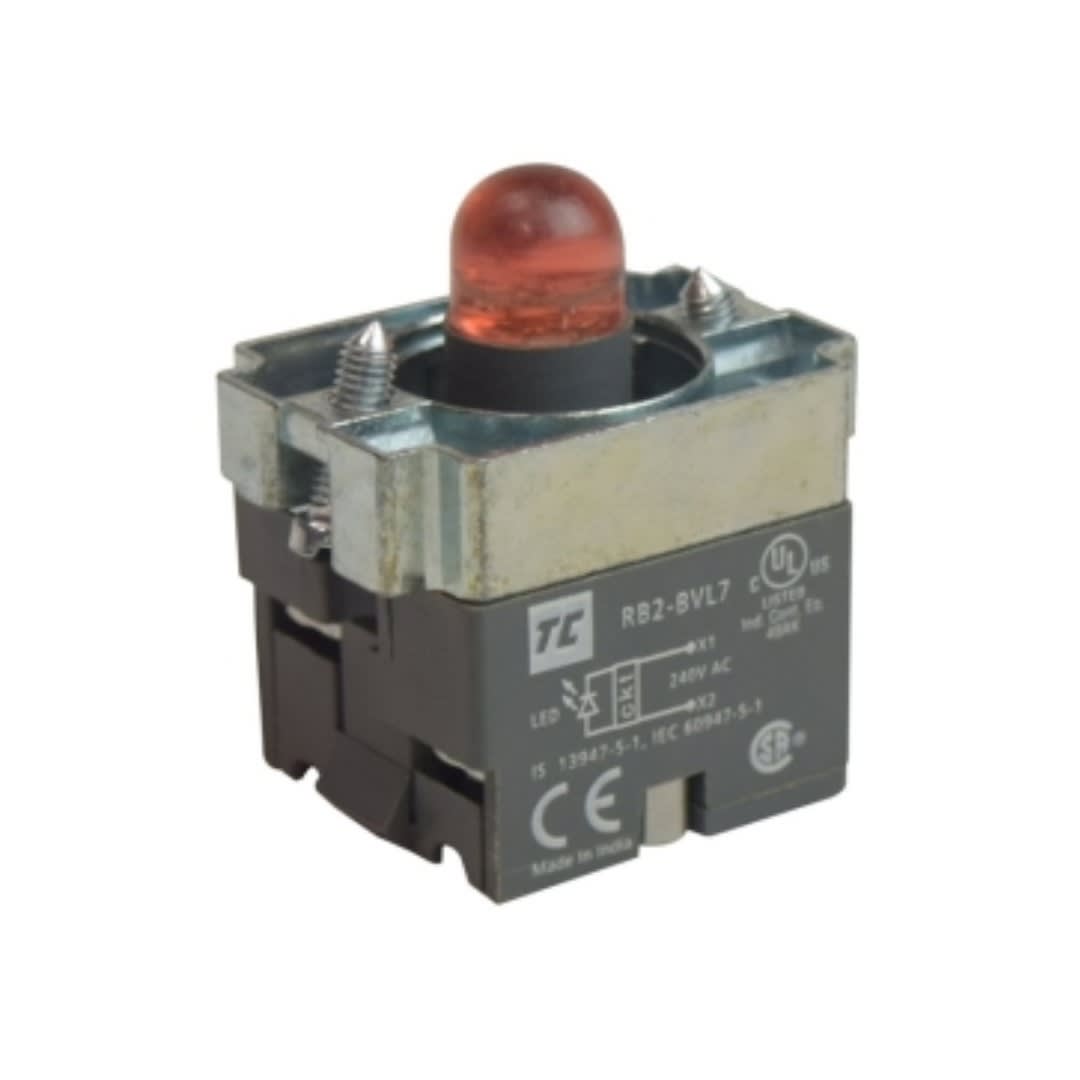 CUERPO DE LUZ PILOTO 22MM 24VAC/DC CON LED ROJO RB2-BVL74 TC1