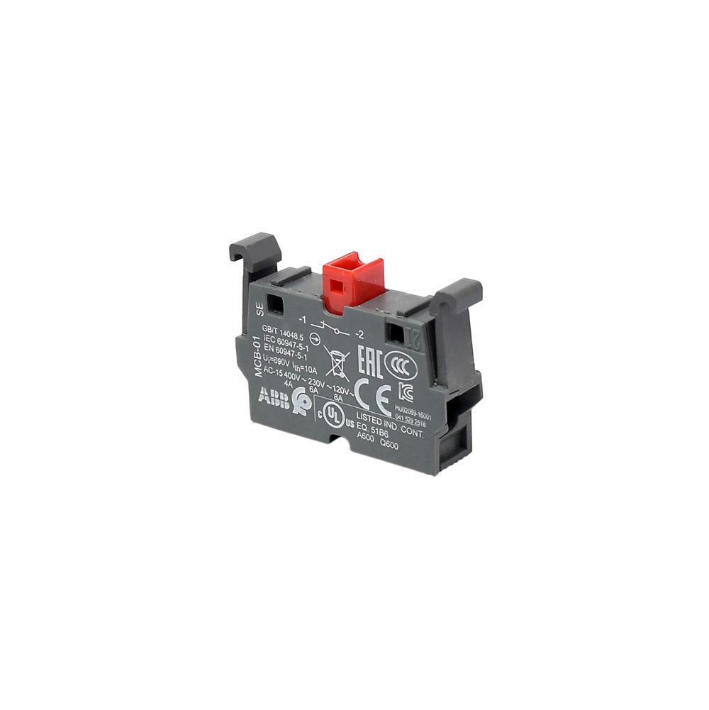 BLOCK DE CONTACTO 1NC PARA PULSADOR O SELECTOR 1SFA611610R1010 ABB1