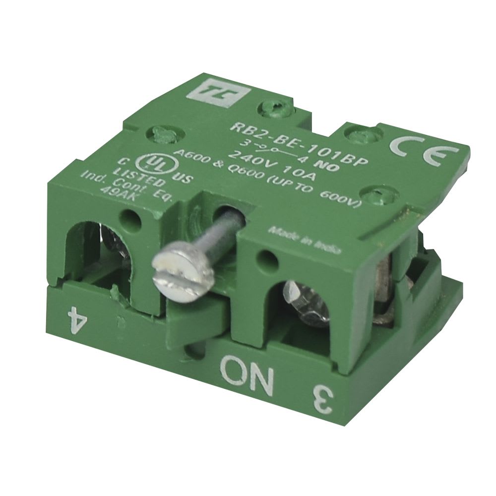 BLOCK DE CONTACTO 1NA PARA PULSADOR P/CAJA METALICA PLASTICA RB2-BE101-BP TC
