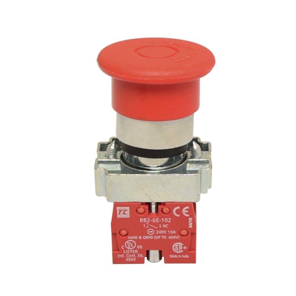 PULSADOR DE EMERGENCIA DESENCLAVAMIENTO PULSO 22MM-40MM 1NC RCB2-BT432 RAAS-CONTROLS1