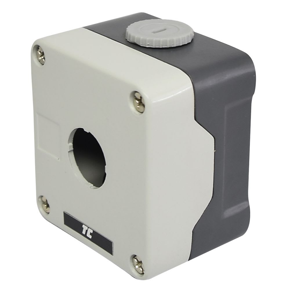 CAJA VACIA METALICA PARA PULSADOR DE 1 ORIFICIO 22MM RC-1M RAAS-CONTROLS1
