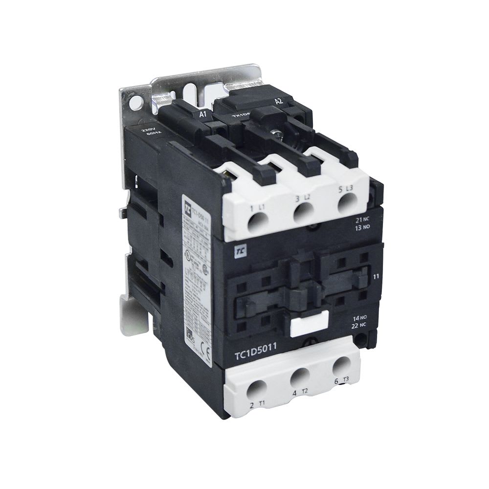 CONTACTOR 50A(AC3) 80A(AC1) 690V 3P 1NA+1NC 220VAC TC1-D5011M6 TC1