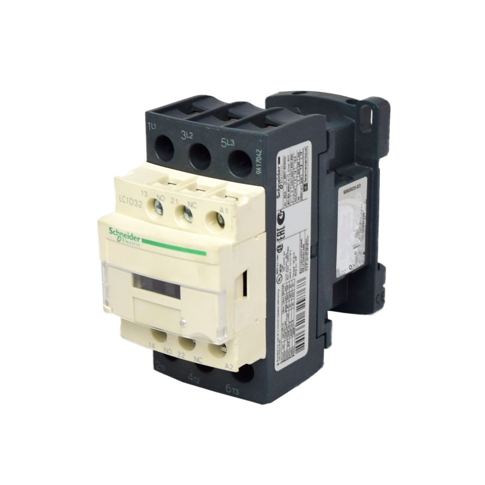 CONTACTOR 32A(AC3) 50A(AC1) 690V 3P 1NA+1NC 440VAC LC1D32R7 SCHNEIDER ELECTRIC