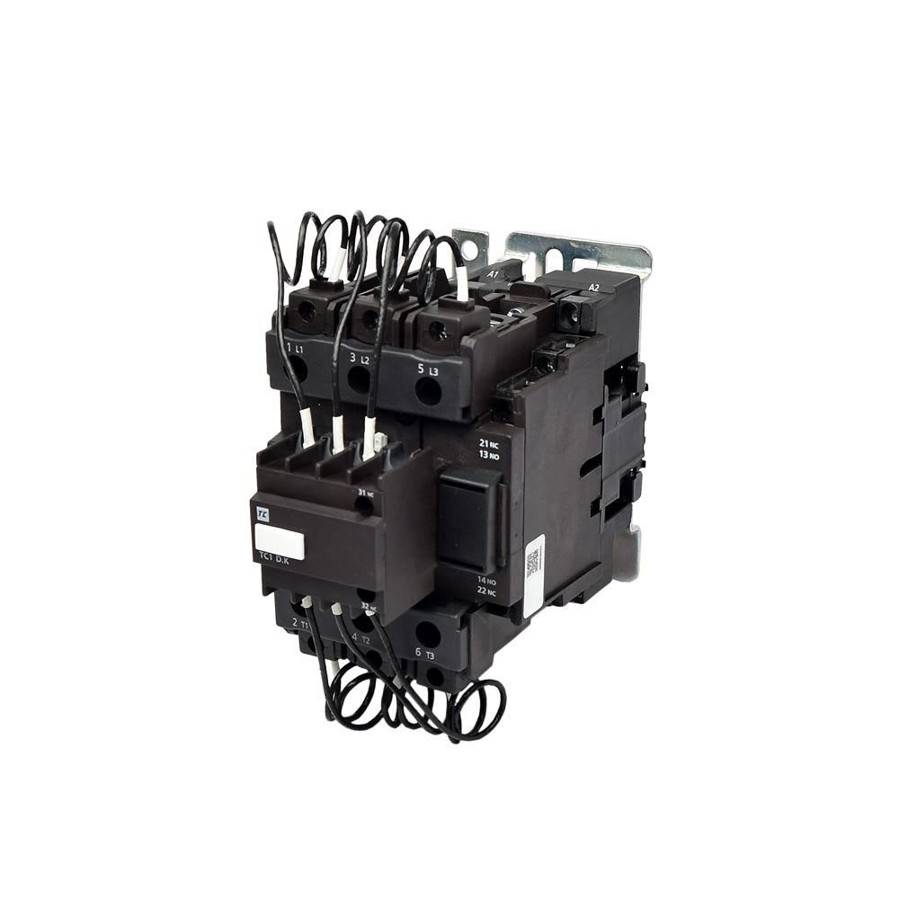 CONTACTOR PARA CONDENSADOR 40/60KVAR 220/440V 1NA+2NC 220V TC1D60K12M7 TC1