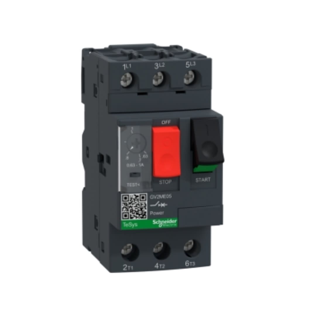 GUARDAMOTOR REGULABLE 0.63-1.0A 100KA 690VAC GV2ME05 SCHNEIDER ELECTRIC1