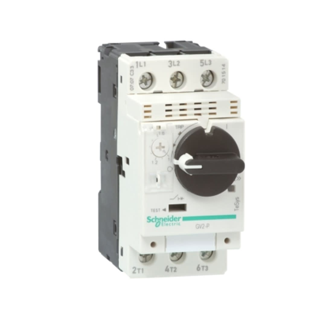 GUARDAMOTOR REGULABLE 4-6.3A 100KA 690VAC TIPO P GV2P10 SCHNEIDER ELECTRIC1