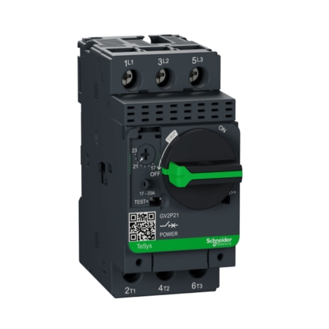 GUARDAMOTOR REGULABLE 17-23A 100KA 690VAC TIPO P GV2P21 SCHNEIDER ELECTRIC2