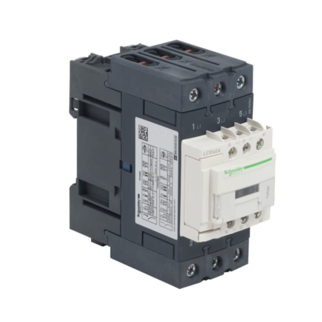 CONTACTOR 40A(AC3) 60A(AC1) 690V 3P 1NA+1NC 110VAC LC1D40AF7 SCHNEIDER ELECTRIC