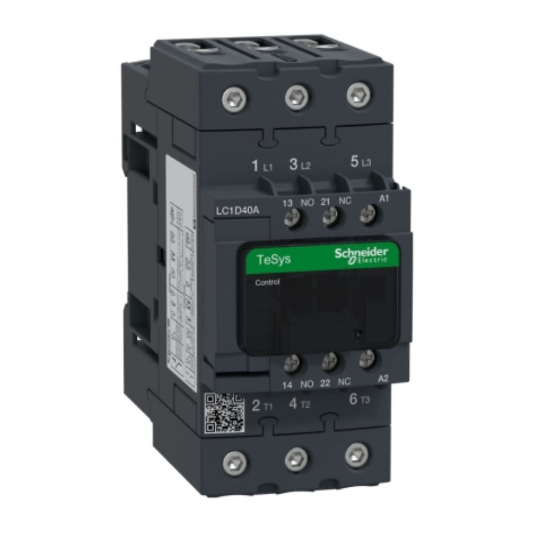 CONTACTOR 40A(AC3) 60A(AC1) 690V 3P 1NA+1NC 110VAC LC1D40AF7 SCHNEIDER ELECTRIC2