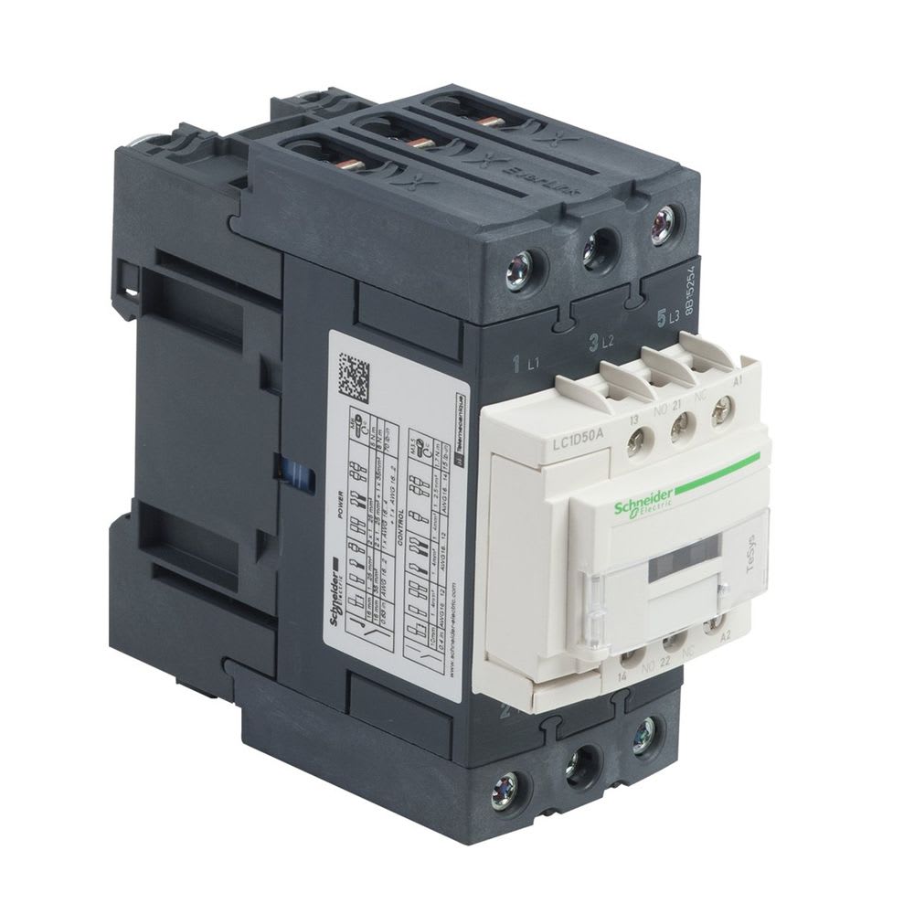 CONTACTOR 50A(AC3) 80A(AC1) 690V 3P 1NA+1NC 110VAC LC1D50AF7 SCHNEIDER ELECTRIC1