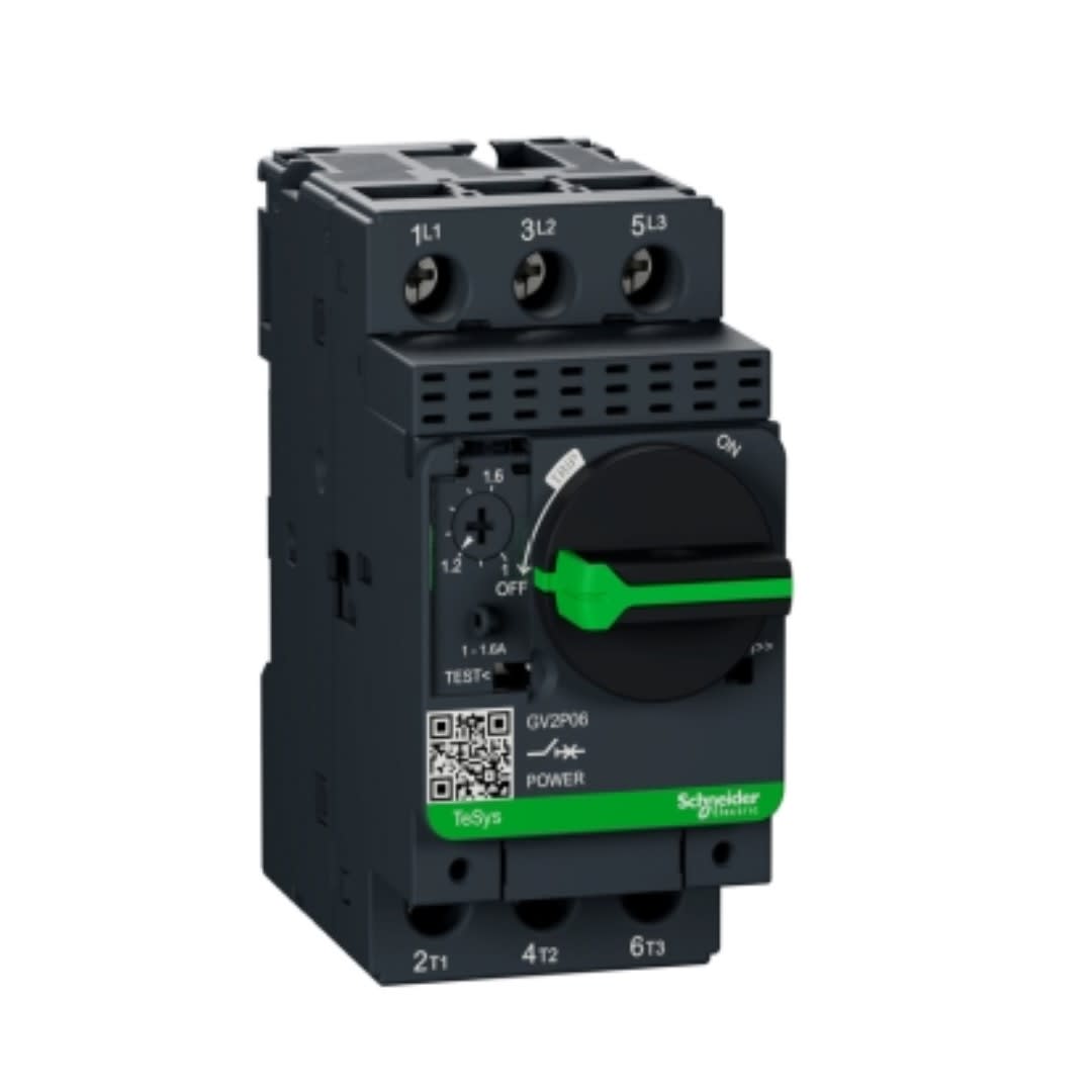 GUARDAMOTOR REGULABLE 1.0-1.6A 100KA 690VAC GV2P06 SCHNEIDER ELECTRIC2