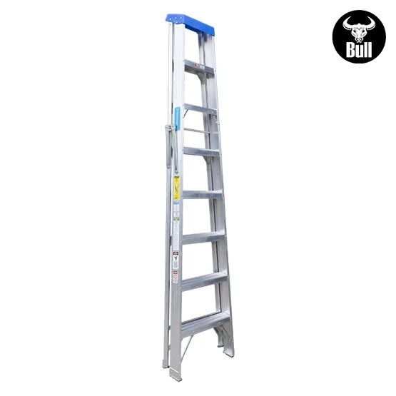 ESCALERA ALUMINIO TIJERA SIMPLE ACCESO 8 PASOS 113KG 2.44M ATS113-8I AMERICAN BULL4