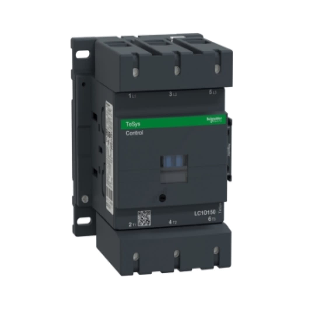 CONTACTOR 150A(AC3) 200A(AC1) 1000V 3P 1NA+1NC 440VAC LC1D150R7 SCHNEIDER ELECTRIC