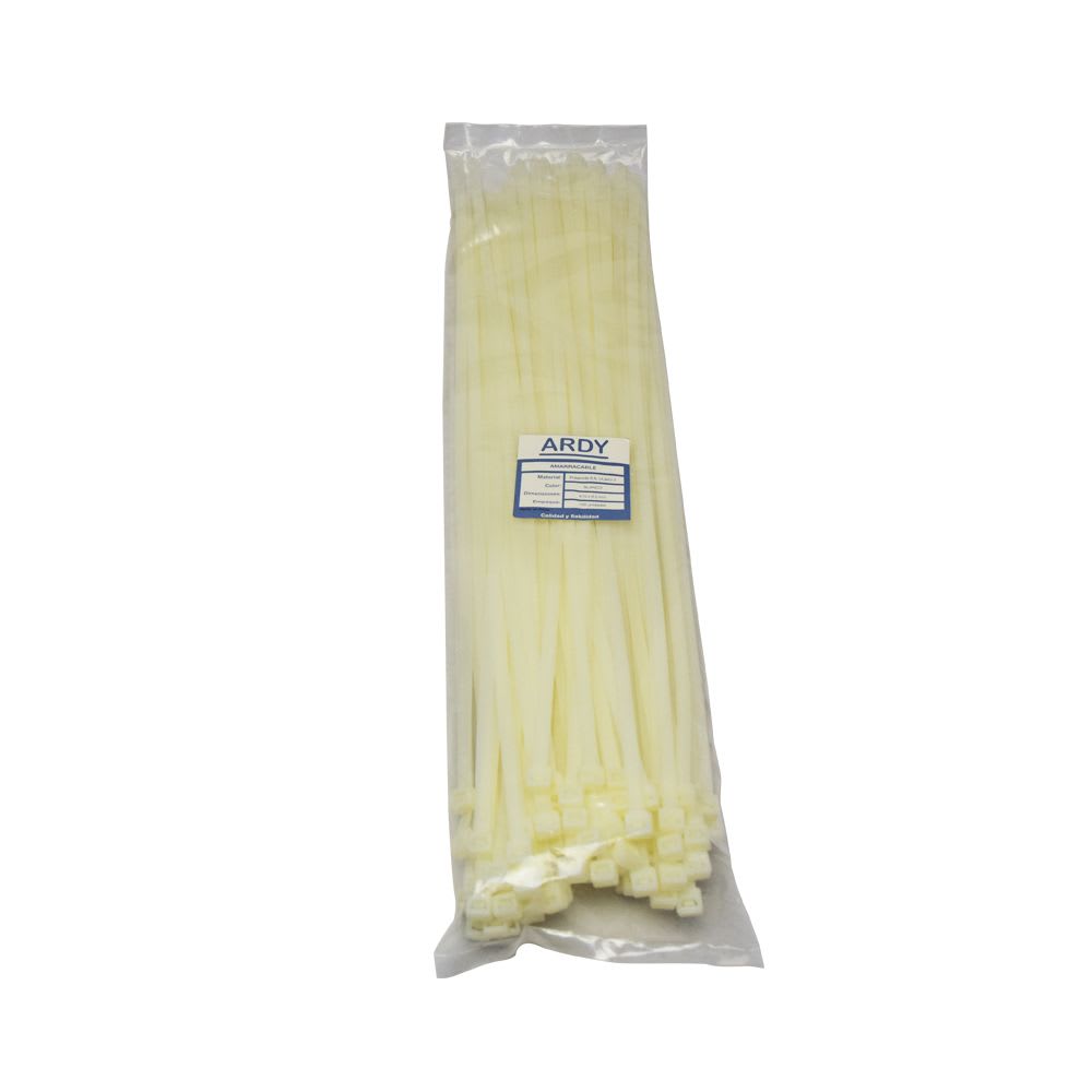 AMARRACABLE BLANCO 610X9.0MM X100UND GT-630HD ARDY