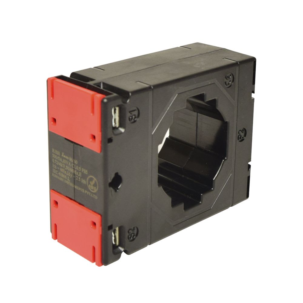 TRANSFORMADOR DE CORRIENTE PARA BARRA PASANTE 500/5A 60X12MM 10VA RISHXMER 86/60 RISHABH