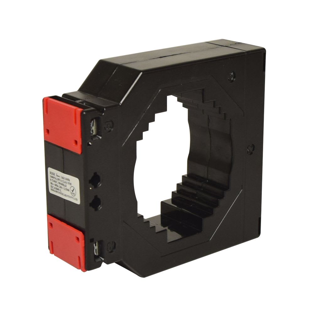 TRANSFORMADOR DE CORRIENTE PARA BARRA PASANTE 2000/5A 80X30MM 60VA RISHXMER 140/80 RISHABH