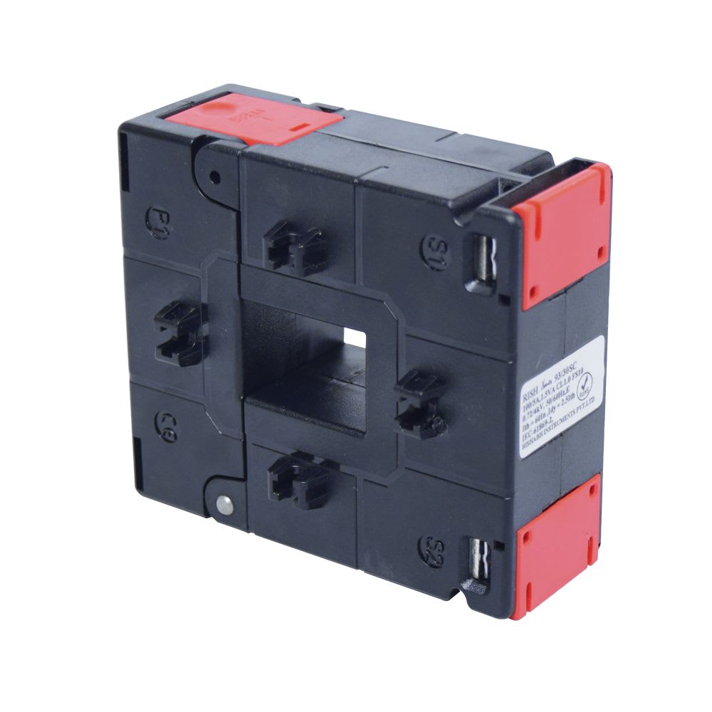 TRANSFORMADOR DE CORRIENTE NUCLEO PARTIDO 100/5A 1.5VA RISHXMER 93/30SC RISHABH1